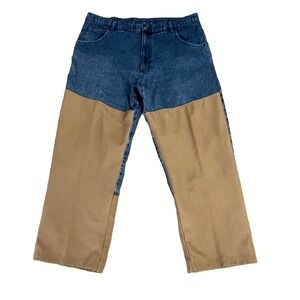 Scheels Outfitters Mens 41 Denim Khaki Brush Pants Utility Field Hunting Hiking